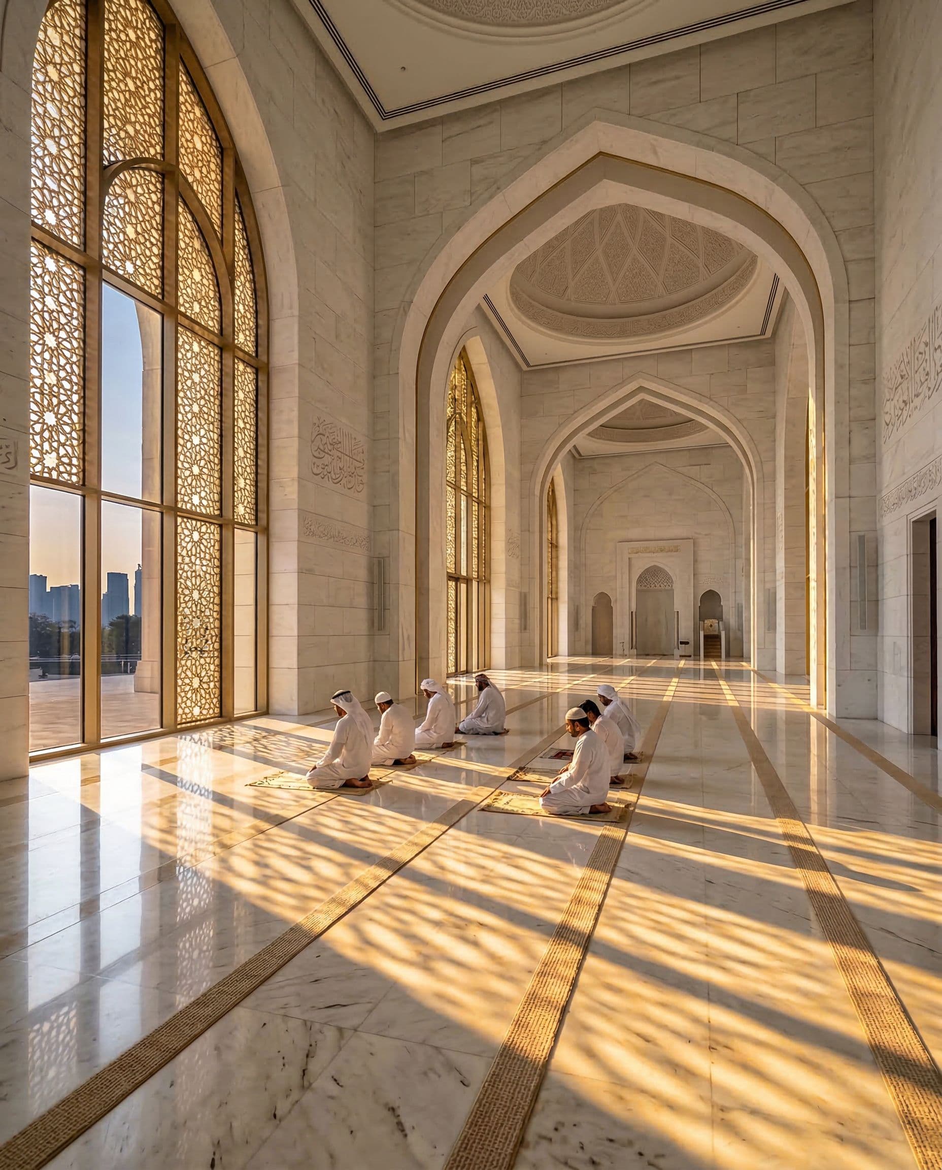 Beautiful mosque interior